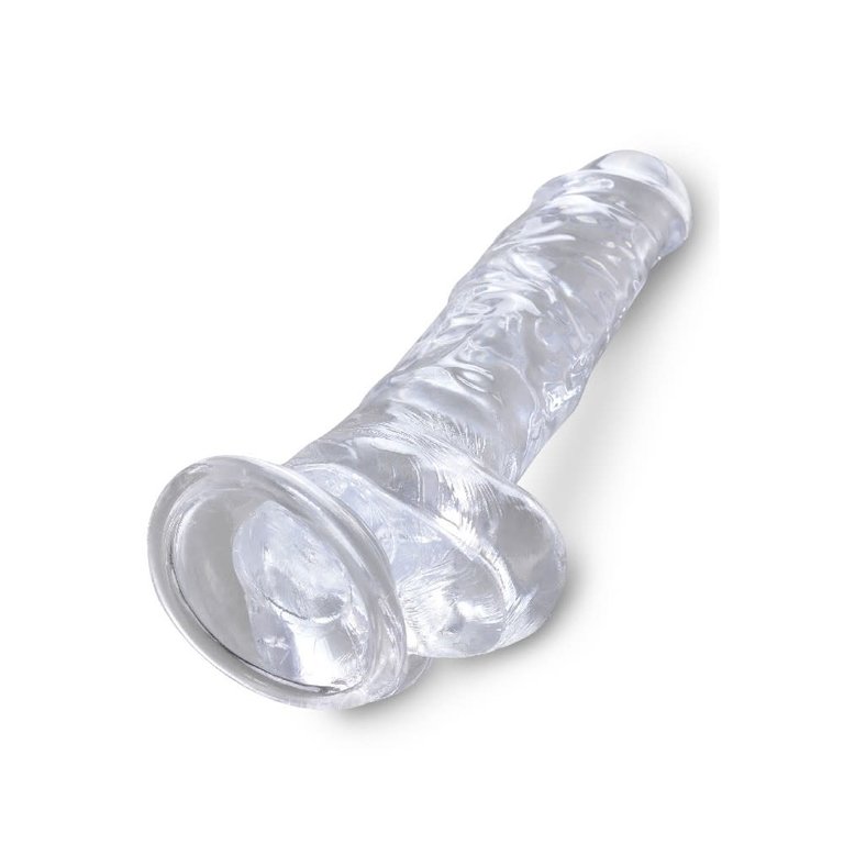 Pipedream King Cock Clear ​8" Cock With Balls