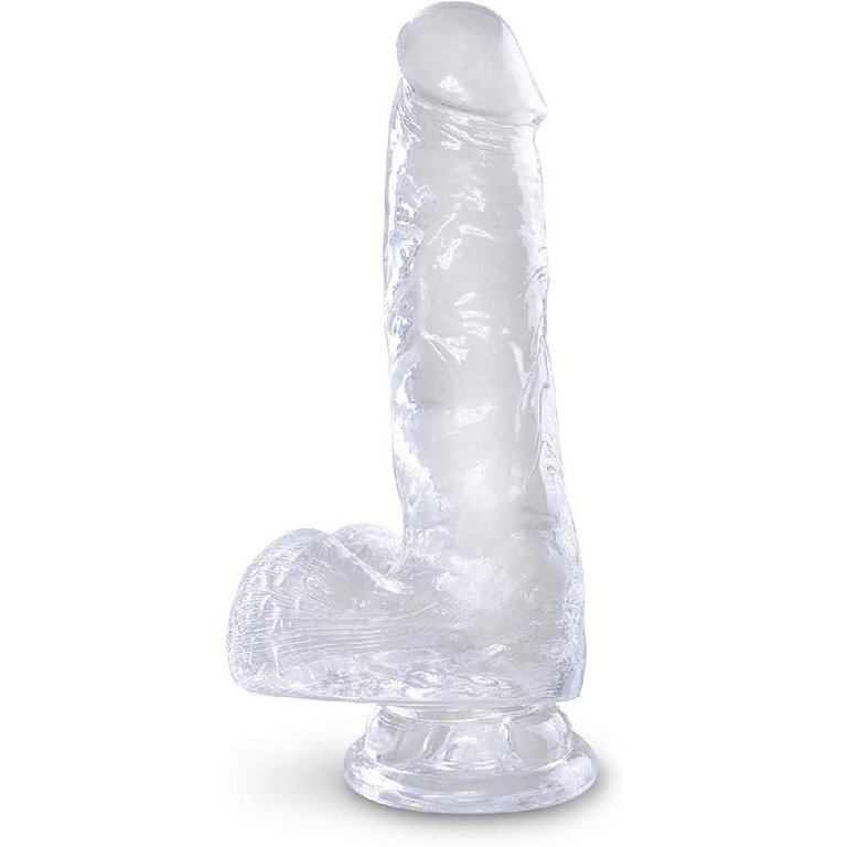 Pipedream King Cock Clear ​6" Cock With Balls