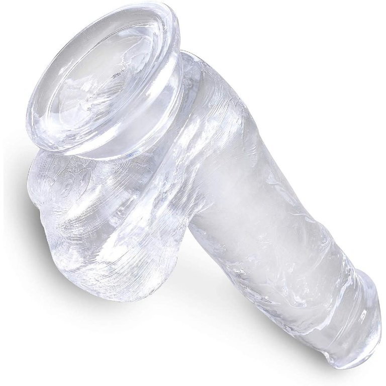 Pipedream King Cock Clear ​6" Cock With Balls