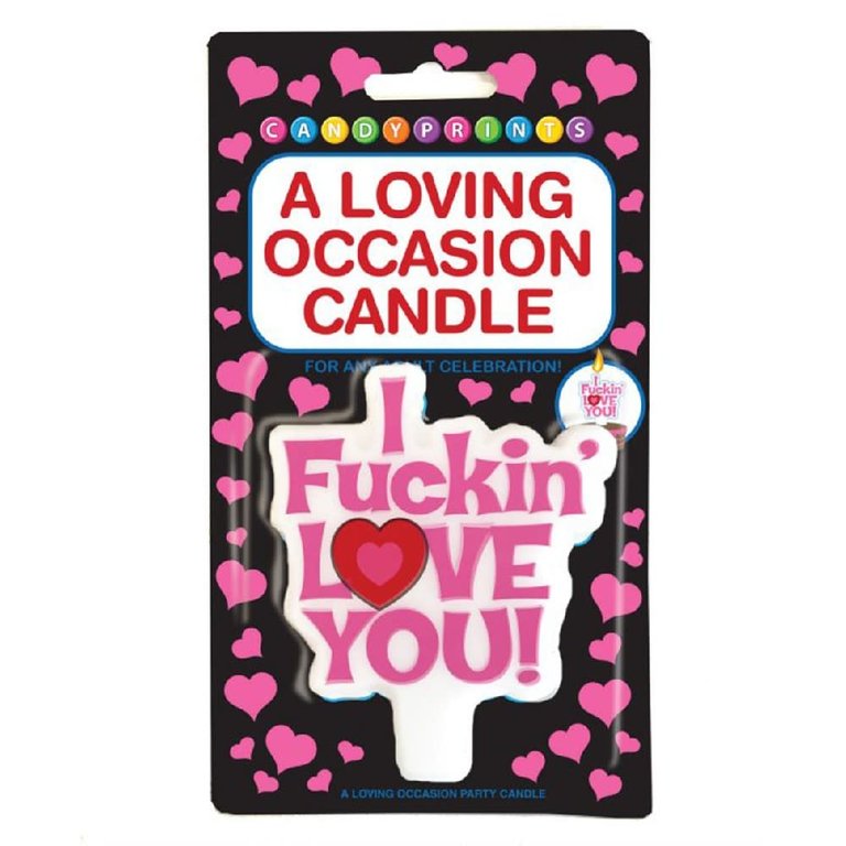 Candyprints I Fuckin' Love You Candle