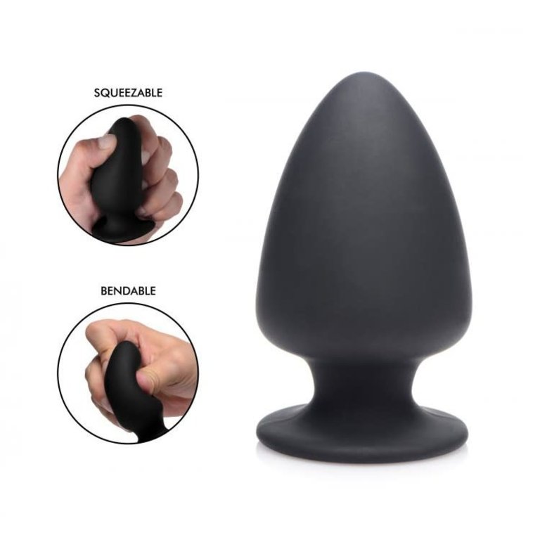 XR Brand Squeeze-It Squeezable Silicone Anal Plug - Small