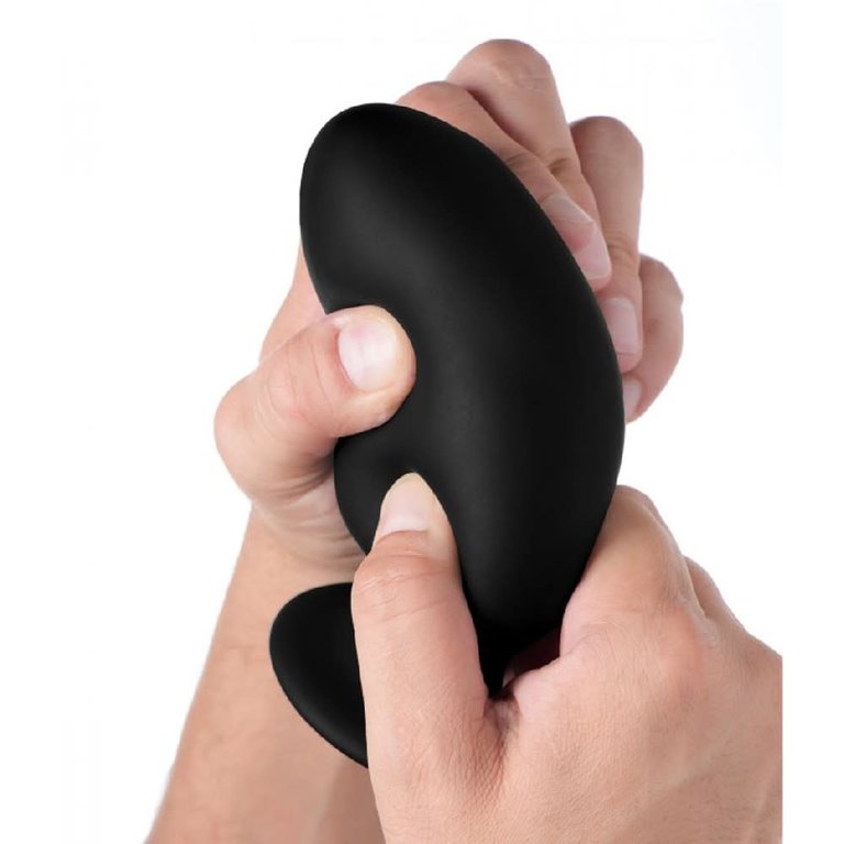 XR Brand Squeeze-It Squeezable Silicone Anal Plug - Medium