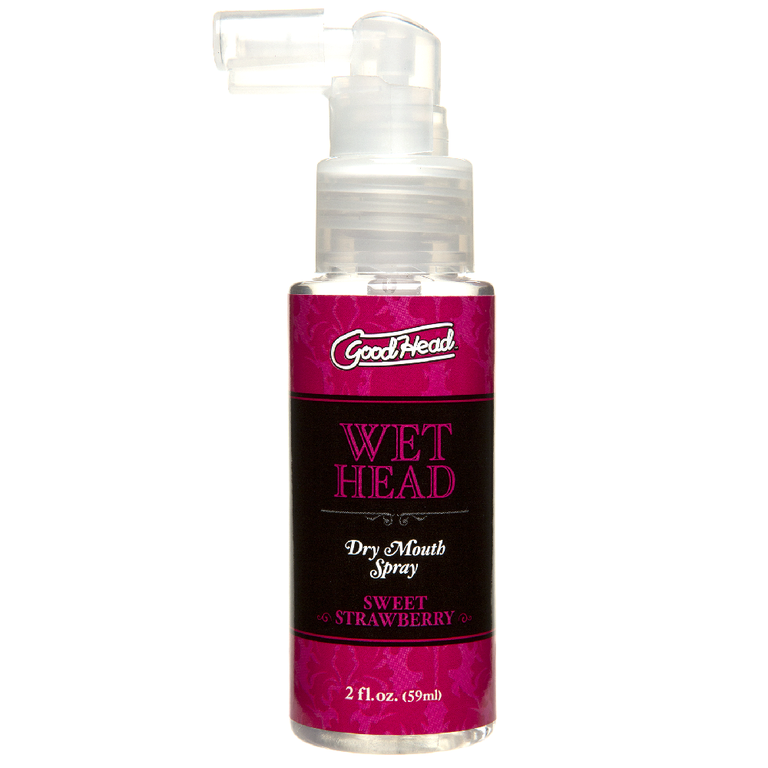 Doc Johnson GoodHead Wet Head Dry Mouth Spray - Sweet Strawberry