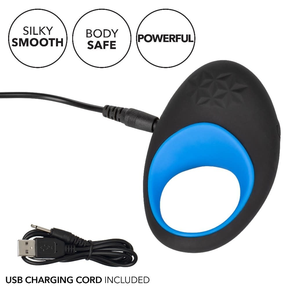 Link Up Max Silicone Rechargeable Vibrating Cock Ring By CalExotics