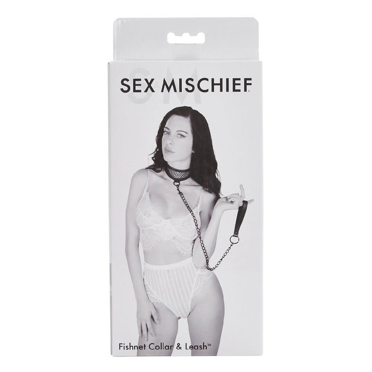 Sportsheets Sex & Mischief Fishnet Collar and Leash
