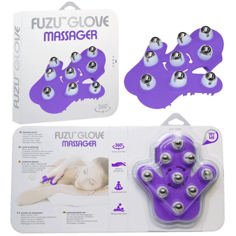 DeeVa Toys Fuzu Glove Massager - Purple