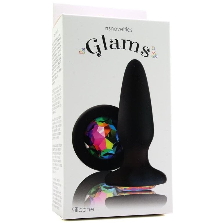 NS Novelties Glams Rainbow Gem Silicone Butt Plug