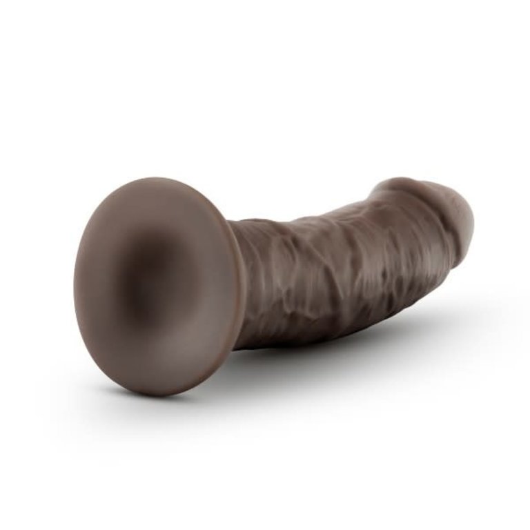 Blush Novelties Au Naturel - 8 Inch Dildo With Suction Cup - Chocolate