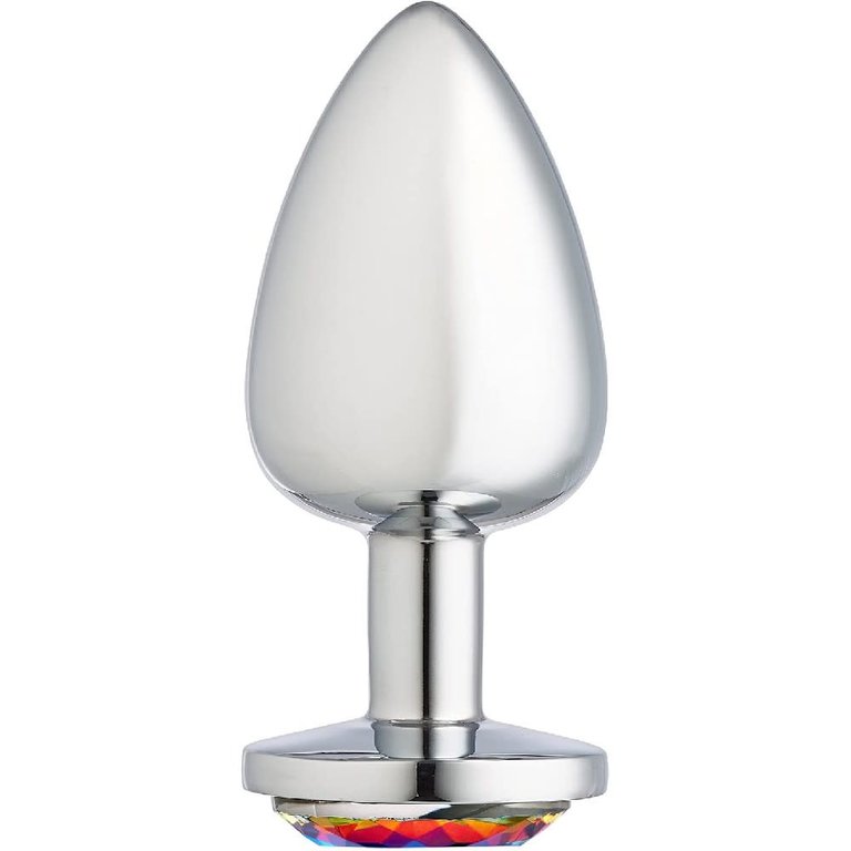 Cloud 9 Novelties Gems Silver Chrome Anal Plug - Large