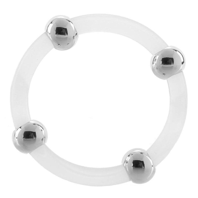 CalExotic Steel Beaded Silicone Ring - Large