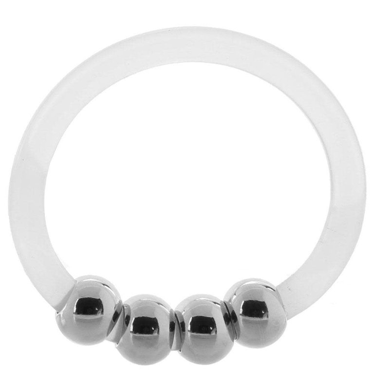 CalExotic Steel Beaded Silicone Ring - Large