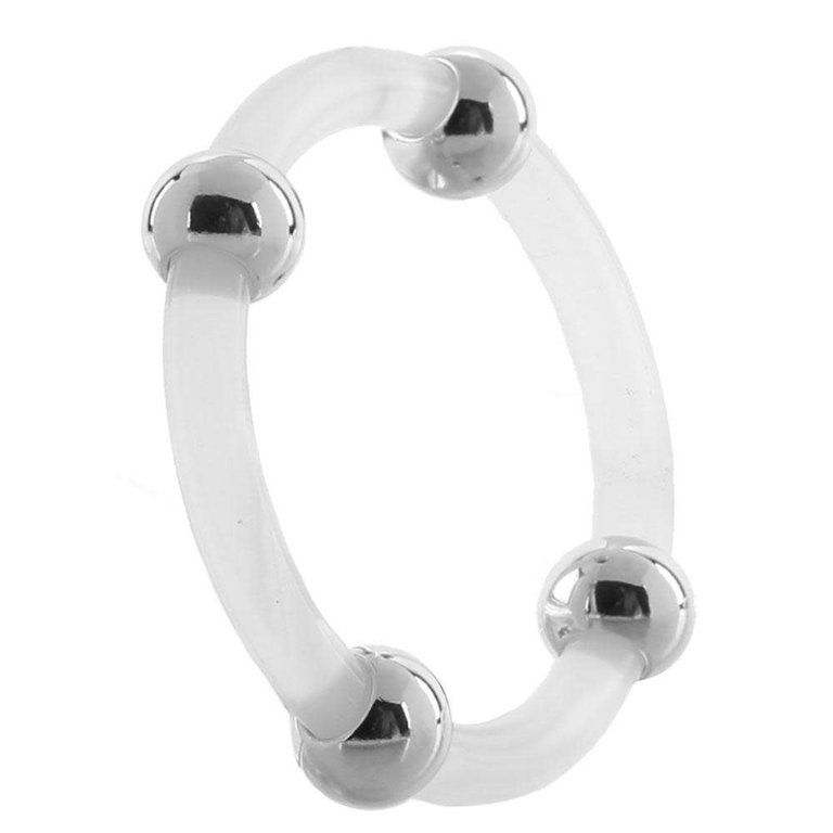 CalExotic Steel Beaded Silicone Ring - Large