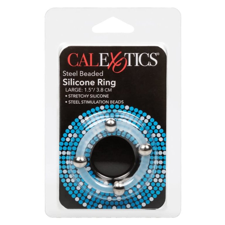 CalExotic Steel Beaded Silicone Ring - Large