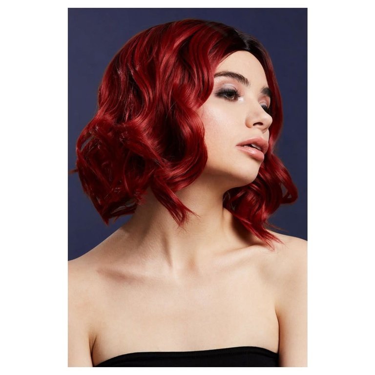 Fever/Smiffys Ruby Red Two Tone Kourtney Wig