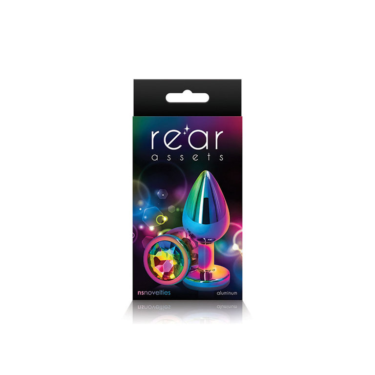 NS Novelties Rear Assets Anal Plug - Multicolor - Medium - Rainbow