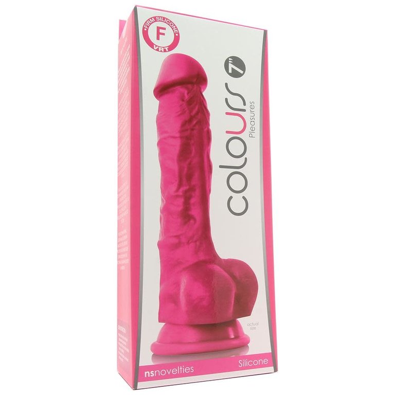 NS Novelties Colours Pleasures 7 inch Dildo - Pink