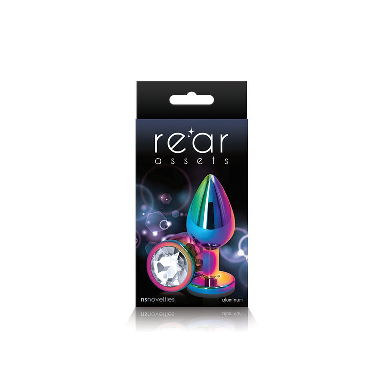 NS Novelties Rear Assets Anal Plug - Multicolor - Medium - Clear