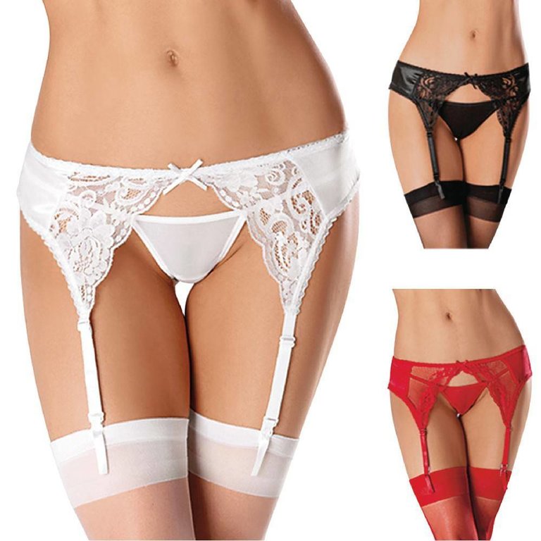 Escante Lace and Satin Garterbelt