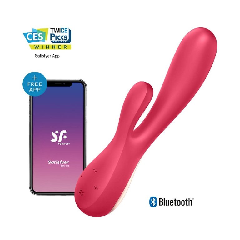 Satisfyer Mono Flex G-Spot Rabbit Vibrator Red