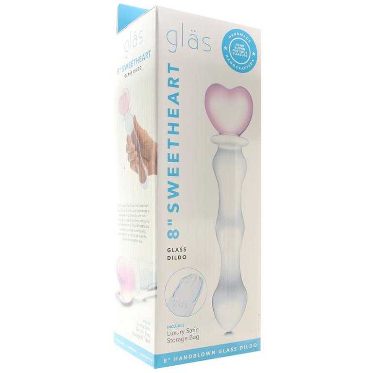 Glas 8" Sweetheart Glass Dildo