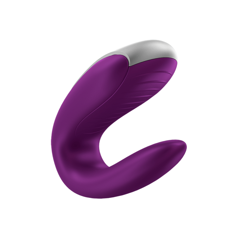 Satisfyer Double Fun Couples App Vibrator With Remote Purple