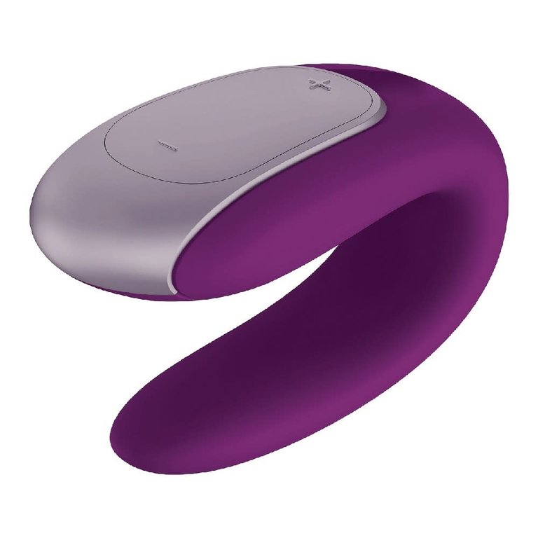 Satisfyer Double Fun Couples App Vibrator With Remote Purple