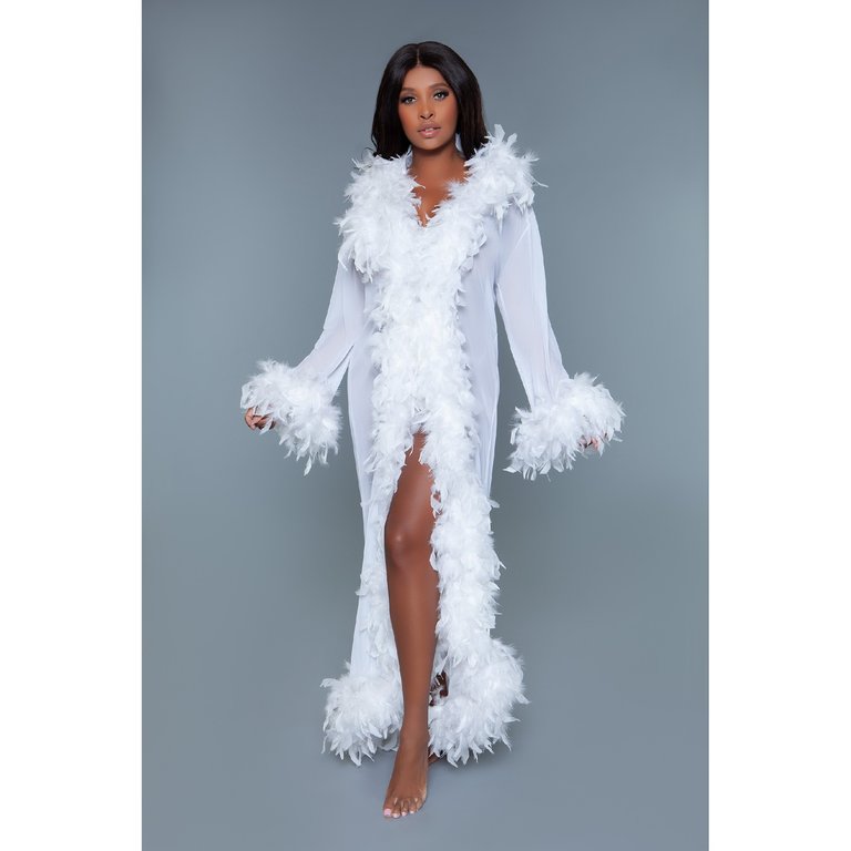 Be Wicked Deluxe Feather Robe