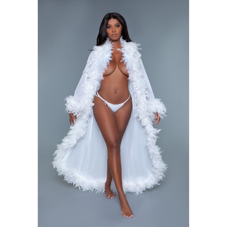 Be Wicked Deluxe Feather Robe