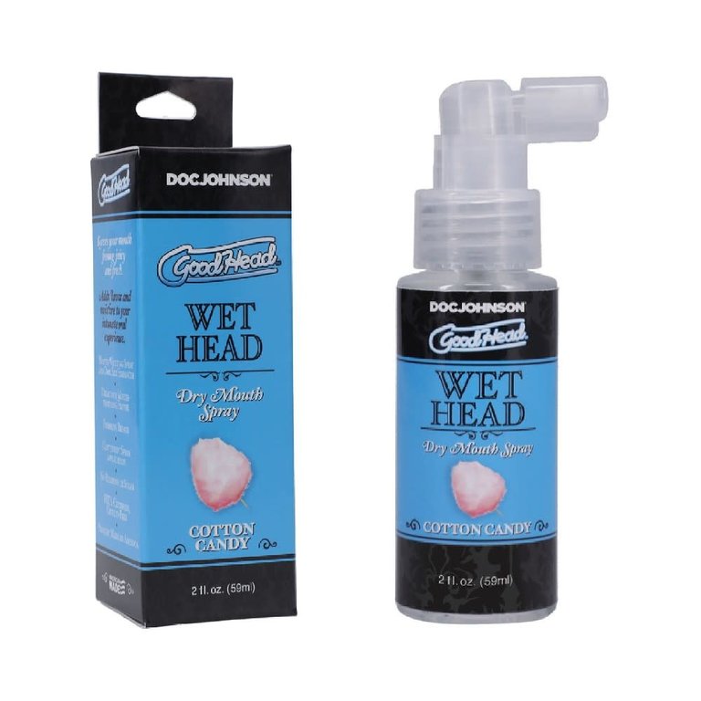 Doc Johnson GoodHead Wet Head Dry Mouth Spray - Cotton Candy