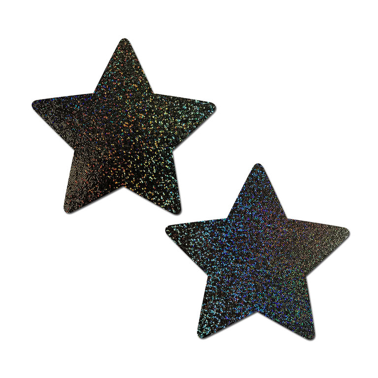Pastease Black Glitter Star Pasties