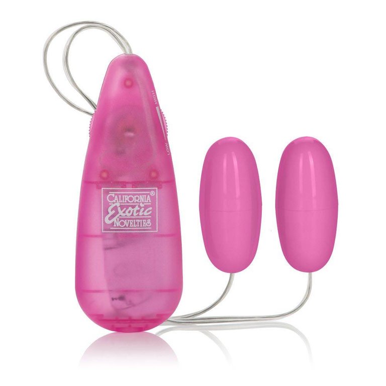 CalExotic Pocket Exotics Vibrating Double Pink Passion Bullets