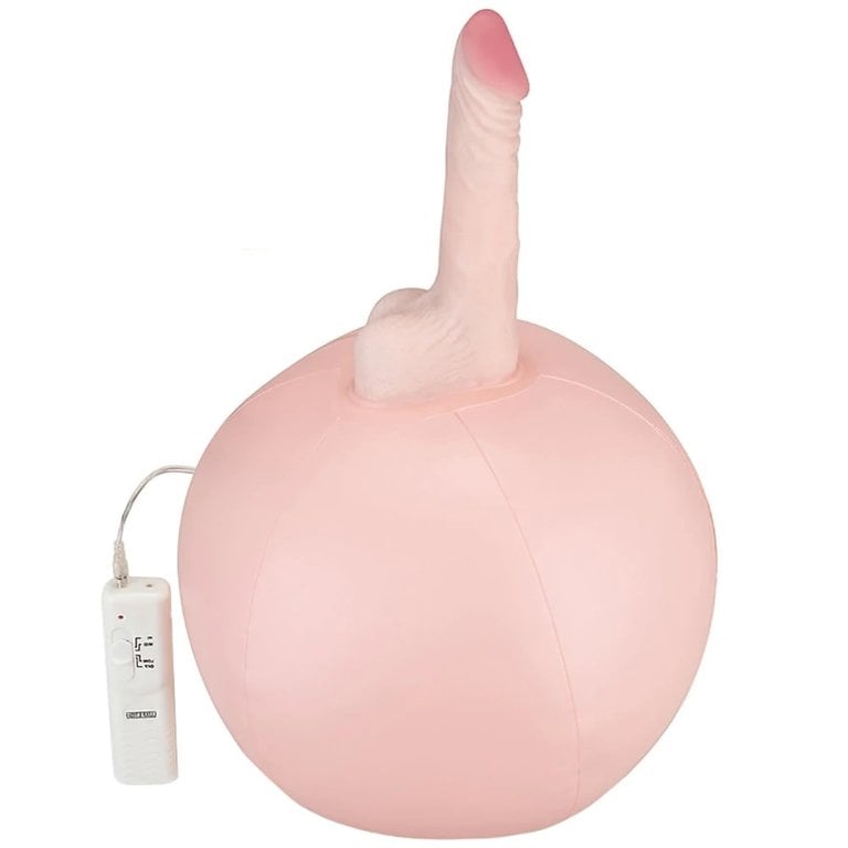 Lux Fetish Inflatable Sex Ball With Vibrating Dildo