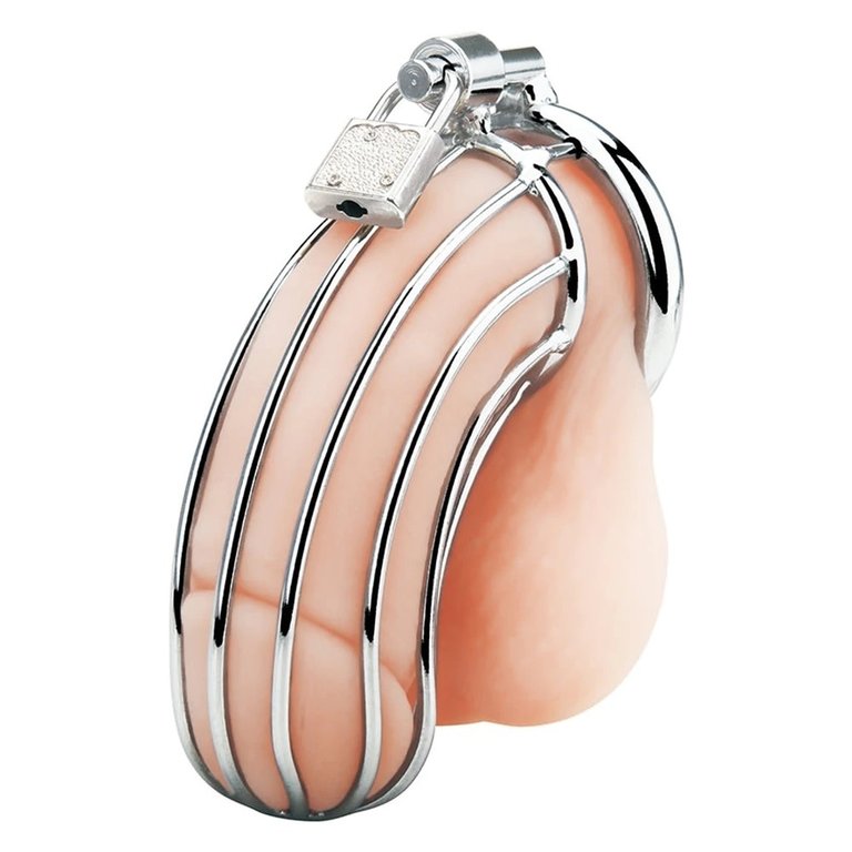 Blue Line Prisoner Male Chastity Cage