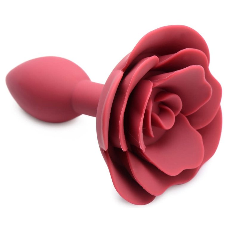 XR Brand Booty Bloom Silicone Rose Anal Plug - Small
