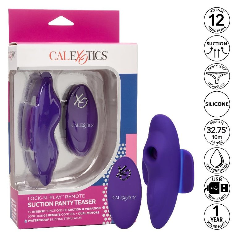 CalExotic Lock-N-Play Remote Suction Panty Teaser