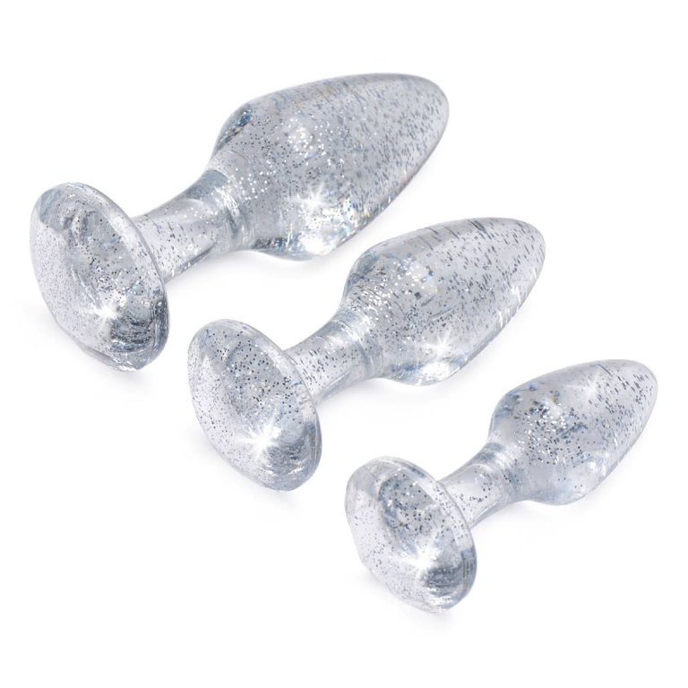 XR Brand Glitter Gem Anal Plug Set