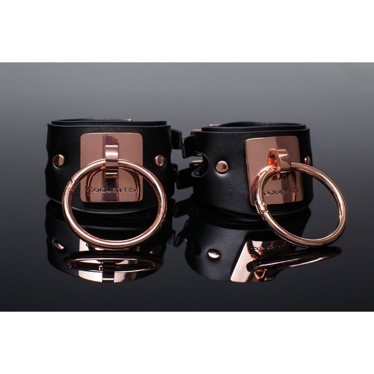 Coquette Pleasure Collection Rose Gold O-Ring Cuffs