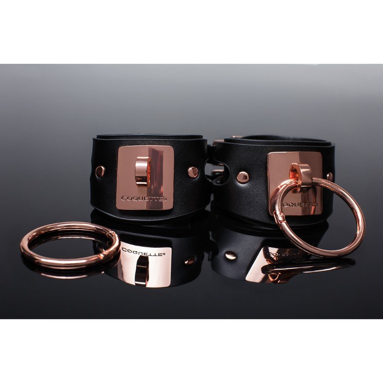 Coquette Pleasure Collection Rose Gold O-Ring Cuffs