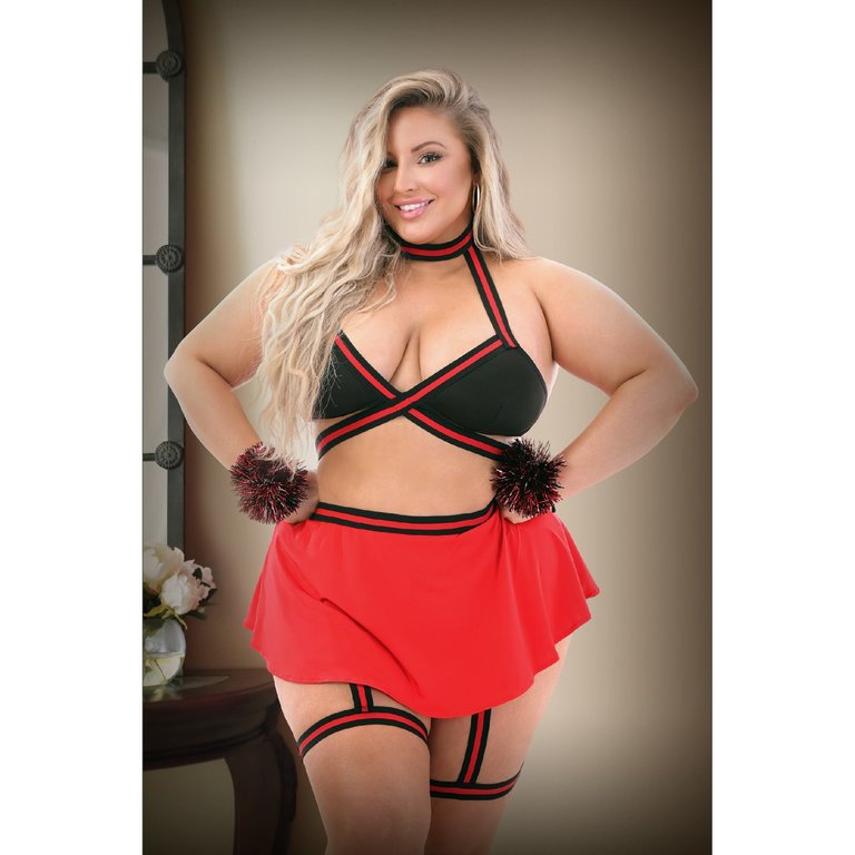 Fantasy Lingerie Squad Goals Cheerleader Set - Curvy