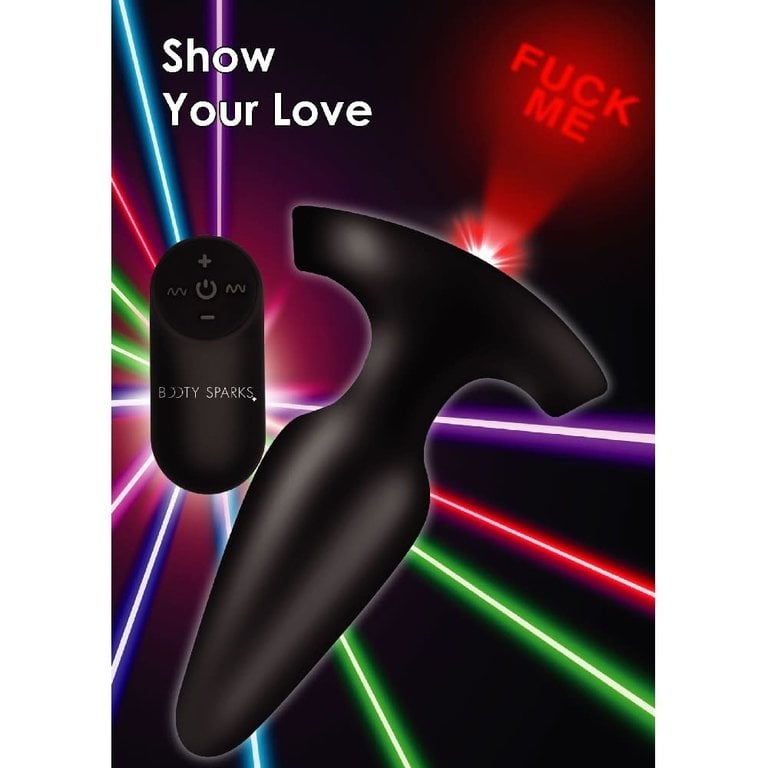 XR Brand Booty Sparks Laser Fuck Me Anal Plug w/Remote - Small