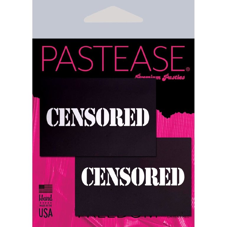 Pastease Black Censor Bar Pasties