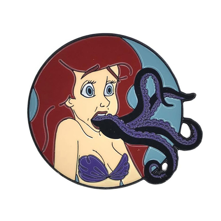 Geeky & Kinky Ariel Mouth Tentacles Pin