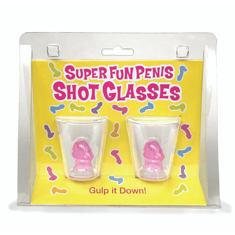 Little Genie Super Fun Penis Shot Glasses - Set of 2