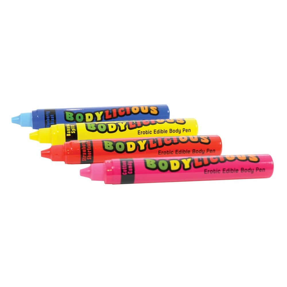 Bodylicious Body Pens Erotic Edible Body Paints - 4 Colors - Assorted –  Chazzy Couples Boutique