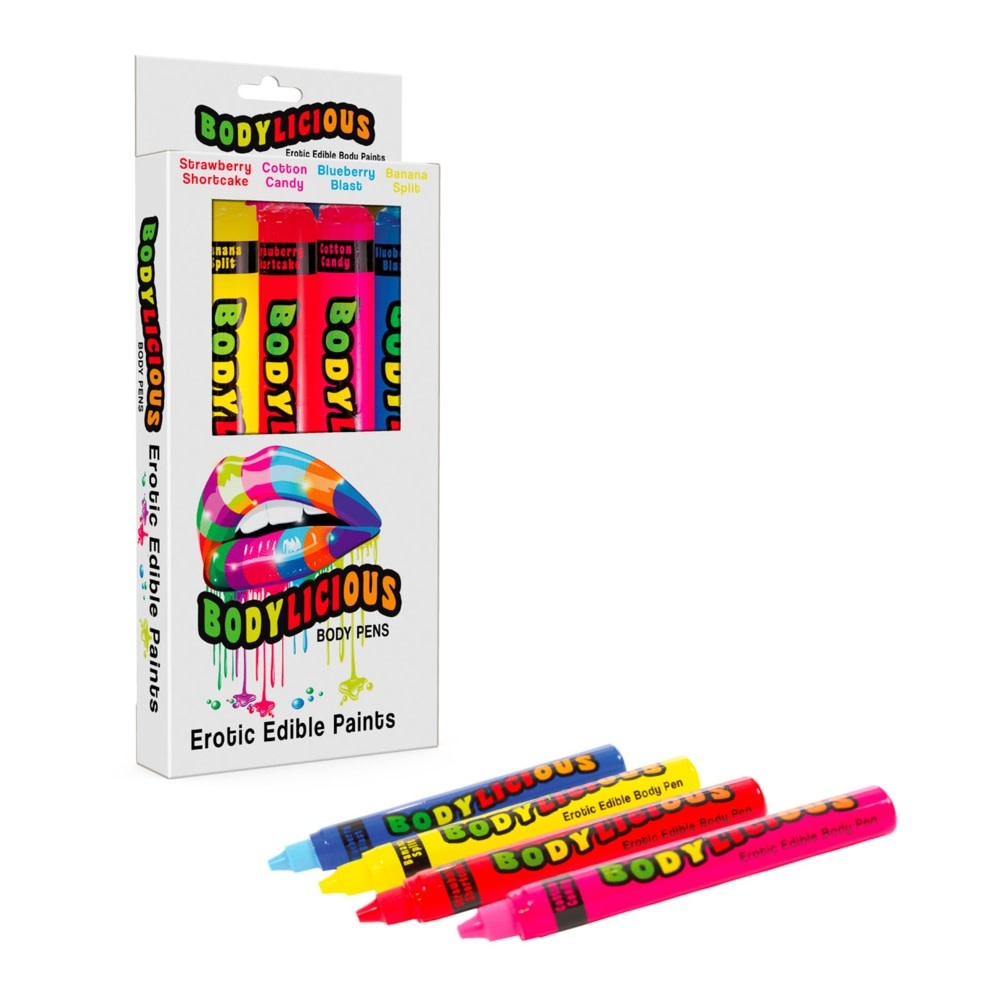 Bodylicious Edible Body Pens 4 Pack - Groove