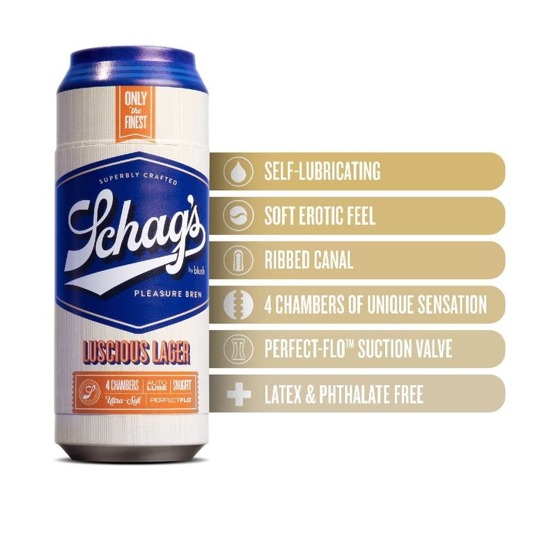 Blush Novelties Schag's Beer Can Male Masturbator Luscious Lager