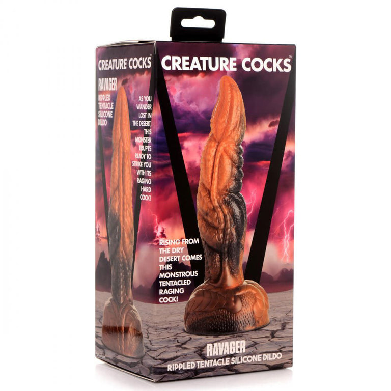 XR Brand Creature Cocks - Ravager Rippled Tentacle Silicone Dildo