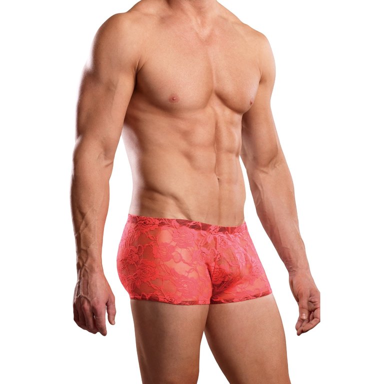 Male Power Mini Short Neon Lace