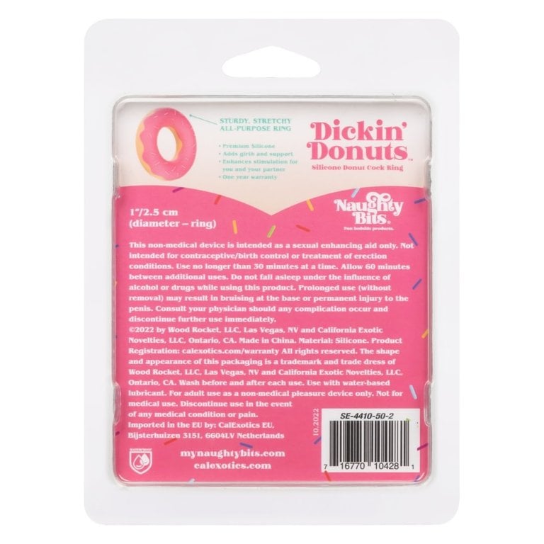 CalExotic Naughty Bits Dickin' Donuts Silicone Donut Cock Ring