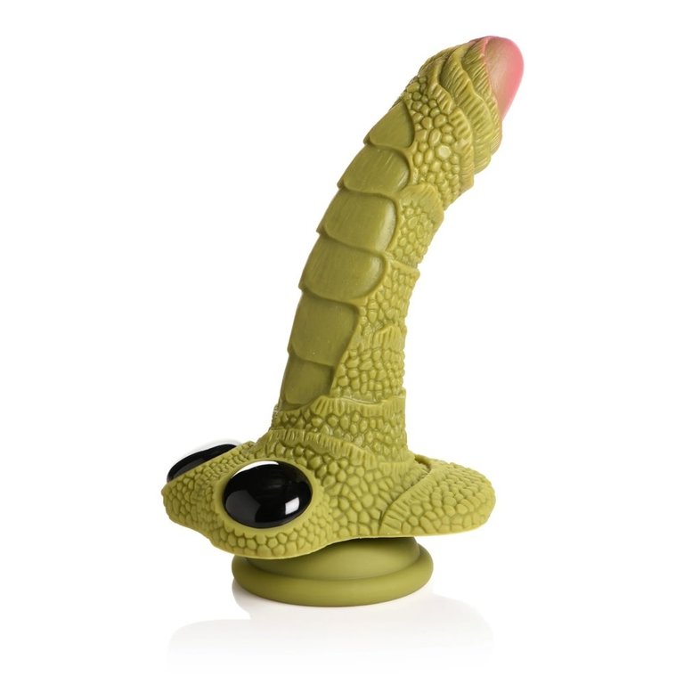 XR Brand Creature Cocks - Swamp Monster Green Scaly Silicone Dildo